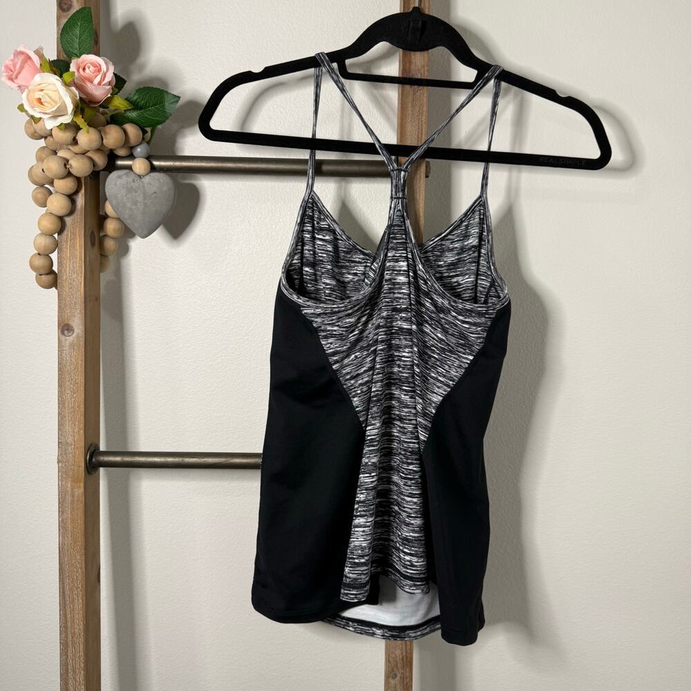 Cabi Sport Athletic Razorback Black Gray Tank Size Medium - Picture 4 of 9
